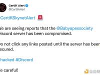 Baby Apes Society项目Discord服务器遭到攻击