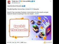 Trader Joe：Epoch 2活动中共计67名做市商获得奖励，后续将围绕ARB推出活动