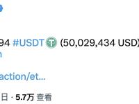 49,999,994 USDT从Bitfinex转移到Kraken