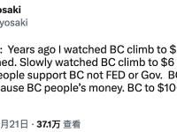 《富爸爸穷爸爸》作者：比特币将达到10万美元
