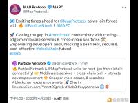 MAP Protocol与Particle Network达成合作