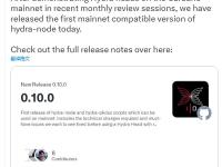 Cardano已发布Hydra节点首个主网兼容版本V0.10.0