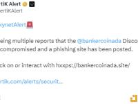 Bankercoinada项目Discord服务器遭入侵