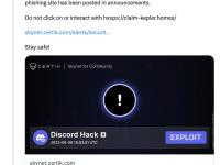 KeplerHomes Discord账户被入侵