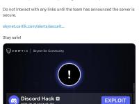 Dackie项目Discord服务器遭入侵
