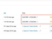 一小时前Apecoin团队从金库分配中领取了460万枚APE