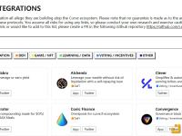 Curve Finance上线生态项目信息展示专属页面“Integrations”