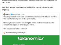 PAULY：PEPE官方团队从CEX钱包中窃取了超过1000万美元的资金