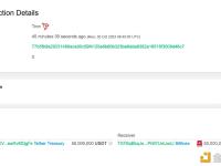 5千万枚USDT从Tether Treasury转移到Bitfinex