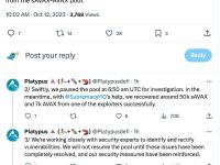 Platypus：成功追回约5万枚sAVAX和7000枚AVAX