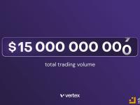 自主网启动以来，Vertex的总交易量现已超过150亿美元