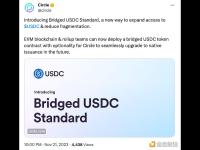 Circle宣布推出桥接USDC标准