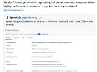 Scroll：正在调查Scroll上Kyber部署的潜在问题