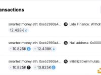 smartestmoney.eth刚刚从Lido提取最后的12,438枚ETH