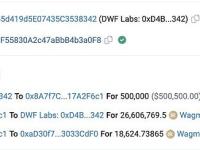 DWF Labs使用50万USDT购买2660万WAGMI