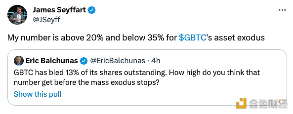 图片[1] - 彭博分析师：预计GBTC的资产外流率在20%-35%之间