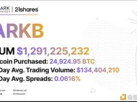 ARKB今日新增1,960枚BTC