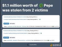 2名受害者价值110万美元的PEPE被盗