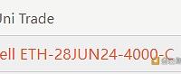 Deribit亚太商务负责人：今日ETH最大期权是卖3000个BTC的6月度4000看涨期权
