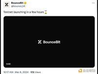 BounceBit测试网将在几个小时内启动