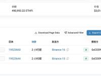 某鲸鱼2小时前从币安提出490,993枚ETHFI