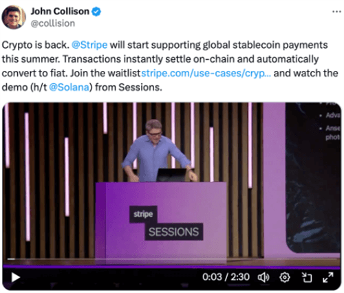 图片[2] - Stripe将重启加密支付服务，重点转向稳定币