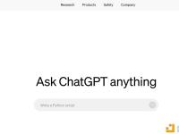 OpenAI官网主页已显示“Ask ChatGPT anything”轮播界面