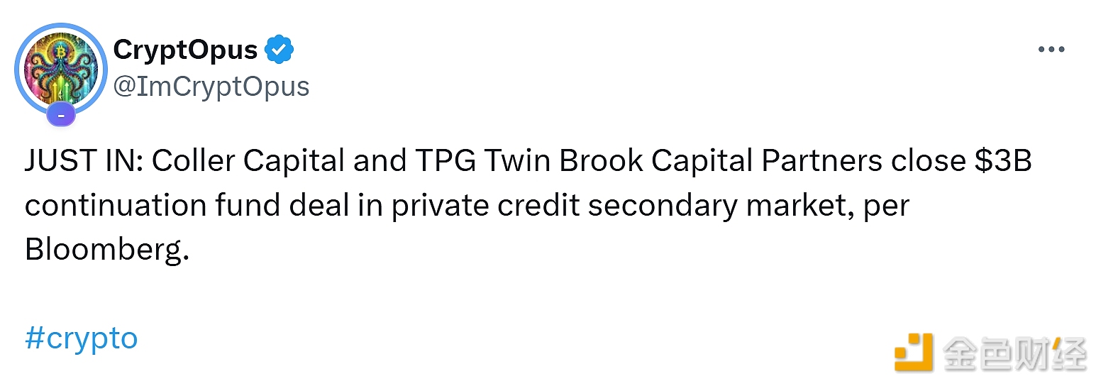 图片[1] - Coller Capital与TPG Twin Brook Capital Partners完成一笔30亿美元的续期基金交易