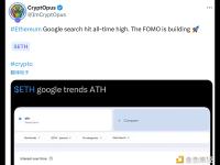 以太坊的谷歌搜索量创下历史新高