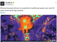 Bitwise预测在波动性下降的情况下，未来10年比特币的表现将优于传统资产