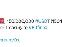 1.5亿枚USDT从Tether Treasury转移至Bitfinex