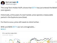 分析师：在牛市顶峰阶段，资产价格会在 “狂热区”（蓝色区间）维持一段可观测的时间