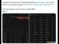 麻吉大哥目前多单浮亏已接近800万美元
