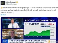 亿万富翁Tim Draper：总体而言，我们正处于比特币发展的重大趋势之中