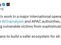 币安通过与Chainalysis及亚太地区相关部门合作，协助冻结约5000万美元涉诈资金