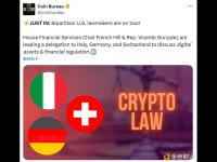 美国两党议员开启欧美访问行程就数字资产及金融监管议题展开讨论