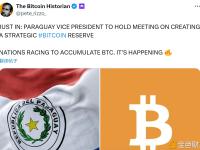 巴拉圭副总统将召开会议，讨论建立战略性比特币储备