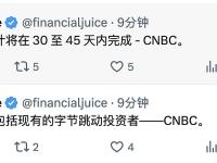 CNBC：Tiktok 交易预计将在 30 至 45 天内完成