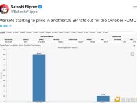 市场开始预期10月联邦公开市场委员会（FOMC）将再次降息25个基点