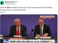 特朗普：今年我们将在本国投入超过17万亿美元资金