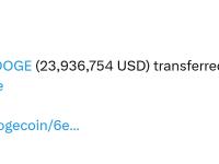 102,233,974枚狗狗币转入Coinbase