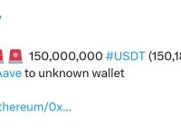 1.5亿枚USDT从Aave转入未知钱包