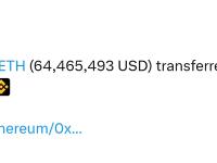 16,364枚ETH转入Binance