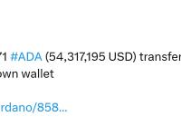 67,810,471枚ADA从 Coinbase转入未知钱包