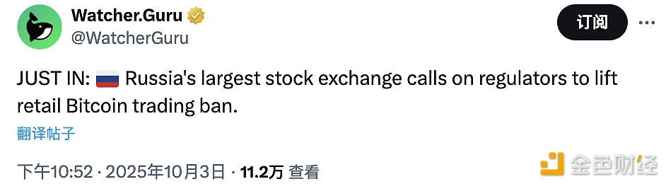 图片[1] - 俄罗斯最大证券交易所呼吁监管机构解除散户比特币交易禁令