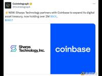 Sharps Technology 与 Coinbase达成合作 扩充数字资产储备