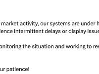 币安：因市场活跃度飙升出现系统延迟