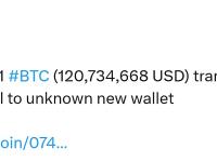 1121枚比特币从Coinbase机构账户转出