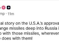 媒体报道称美国允许乌对俄使用远程导弹 特朗普：这是假新闻