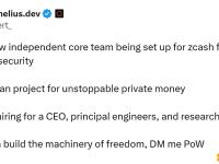Helius Labs CEO：正为Zcash组建新的独立核心团队，专注于扩展性与安全性